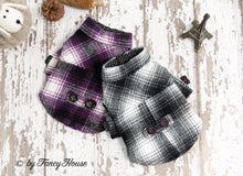 將圖片載入圖庫檢視器 Plaid Flannel Coat